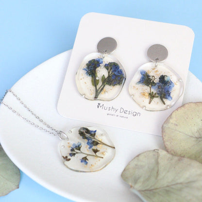 Orecchini Fiori blu