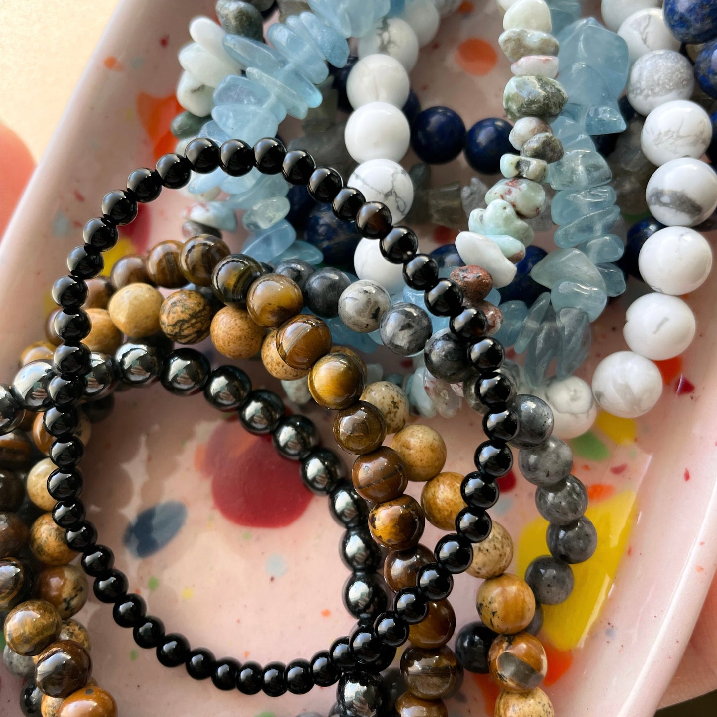 Bracciali Pietre Tonde